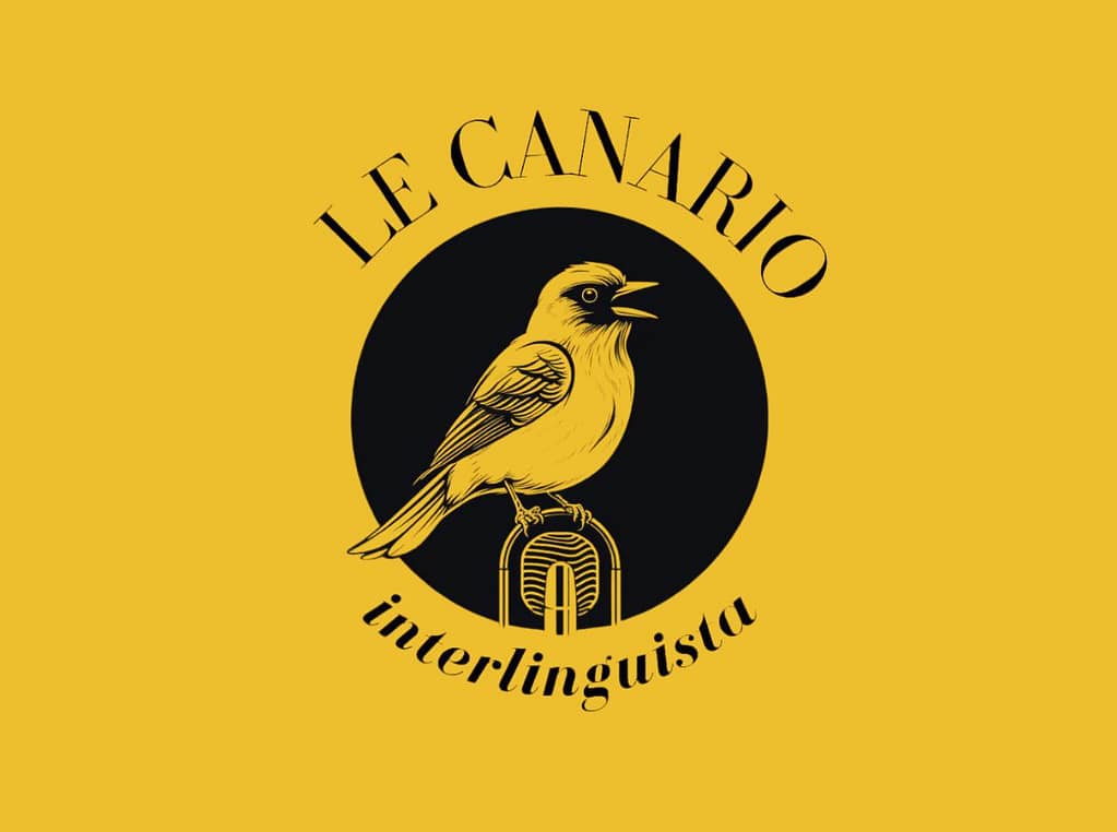 Logo de Le Canario Interlinguista, creado por Carlos Eduardo de Paula para OneStepFurther